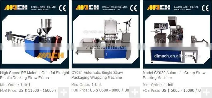 Cocktail and Juice Straw Making Machine