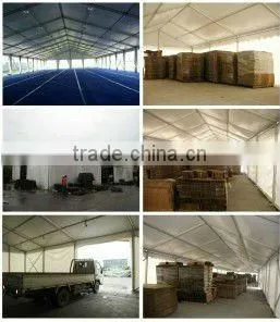 3*9m PE gazebo with two sidewalls and doors