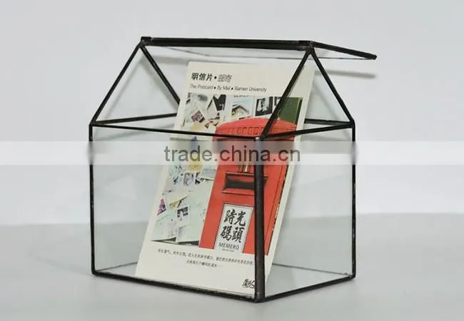 Micro landscape glass cover indoor plant glass terrarium