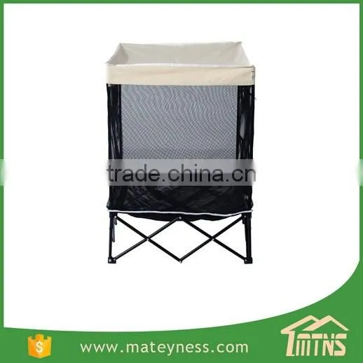 Folding Elevated Mesh Pet Cot Bed with Canopy