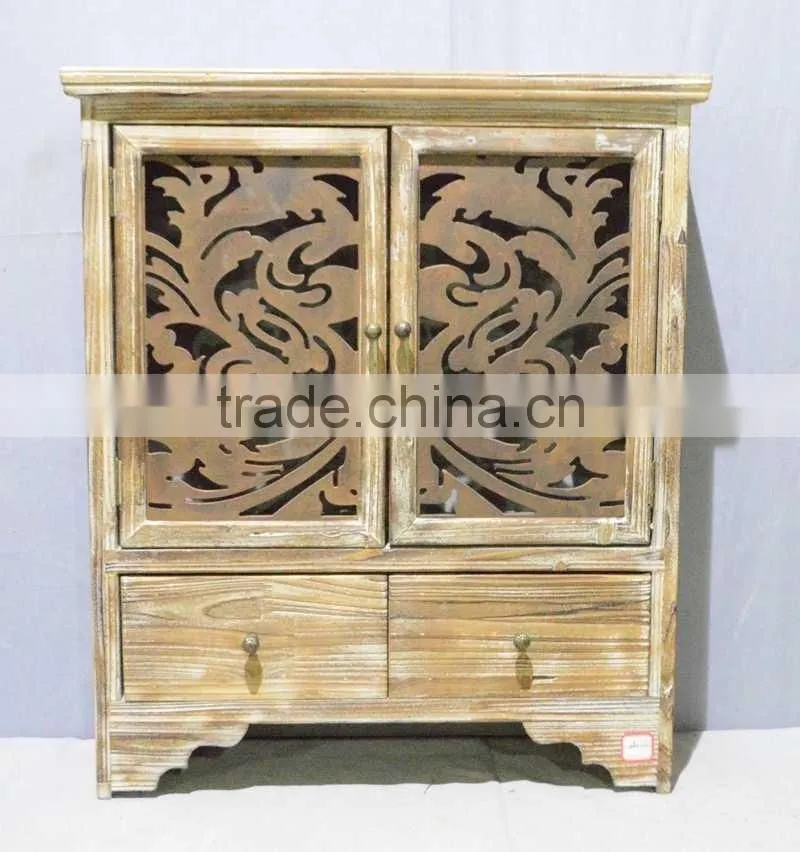 2016 new style antique decorative paper printing wooden ornaments storage box