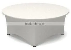 hotsale white spandex plain table cover for hotel restaurant weddings
