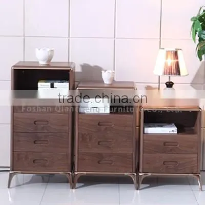 Pine Wood New Design Modern TV Cabinet with Drawers