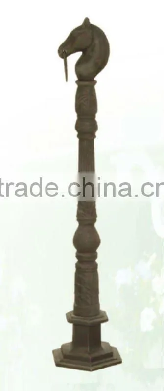 Cast Iron Horse Head with Cast Iron Post