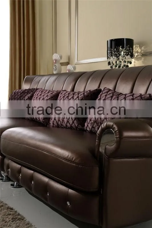 2015 home living room furniture leather sofa