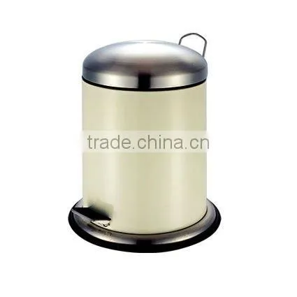 Stainless Steel Trash Can /Pedal Bin Set of 5 with plastic inner box