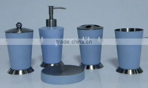 Bathroom set, set of FOUR (Black)