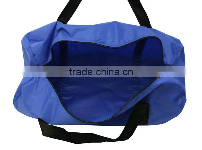 Rose Red Customized Large Comparment Duffel Nylon Promo Travelling Bag