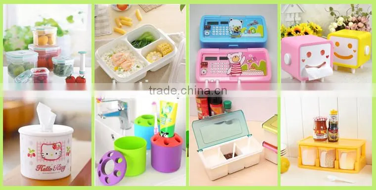 3 layer 18 apartment cheap plastic makeup palstic storage box with lids and handle/custom plastic storage box/plastic box