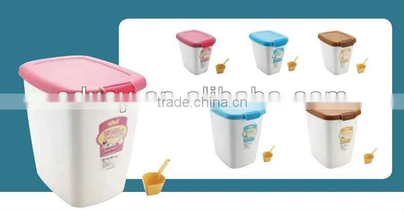 Food Storage Container with Scoop, Mulitple Colors Available