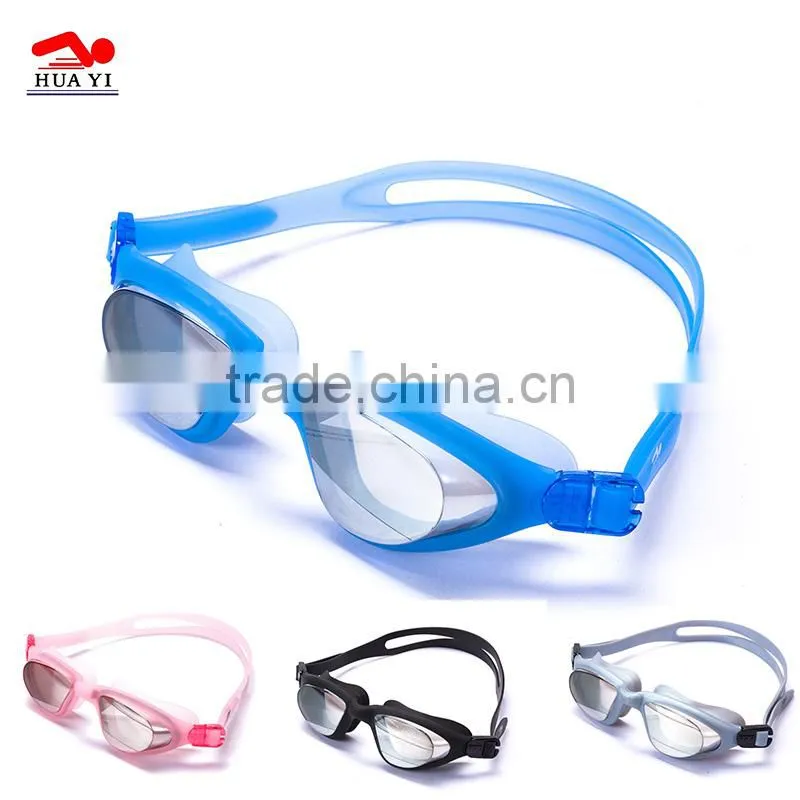 Flexible frame anti fog advanced adult waterproof swim goggles