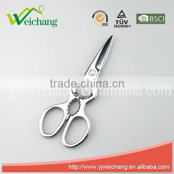 WCJ654 Hot Sale Scissors Stainless Steel Can Opener with Fish cutting scissors