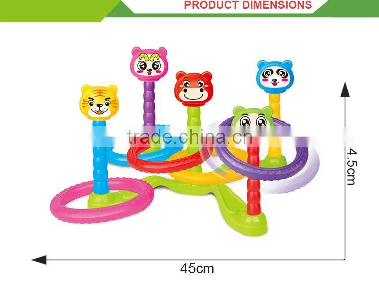 Newest product children outdoor toy plastic ring toss game