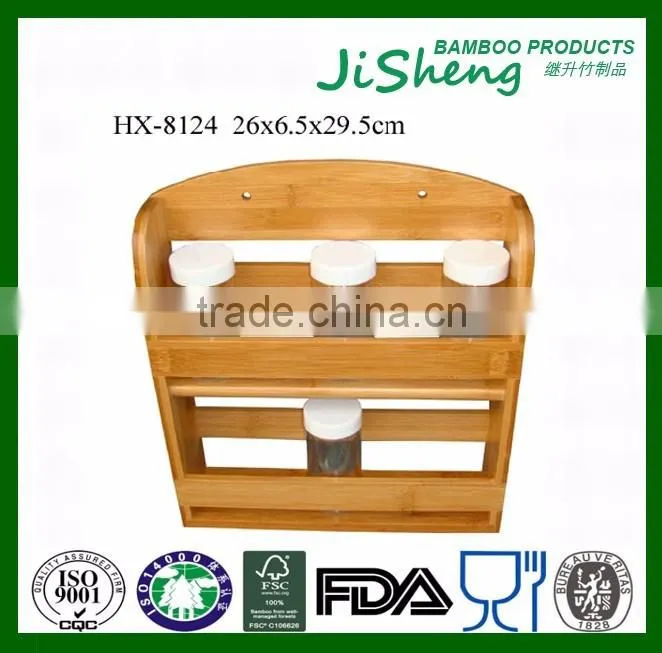 Best Selling Kitchen Bamboo Spice Rack Organizer