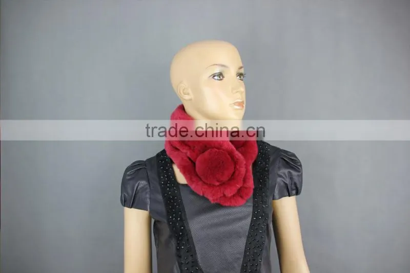 High Quality Knitted Rex-Rabbit Scarf