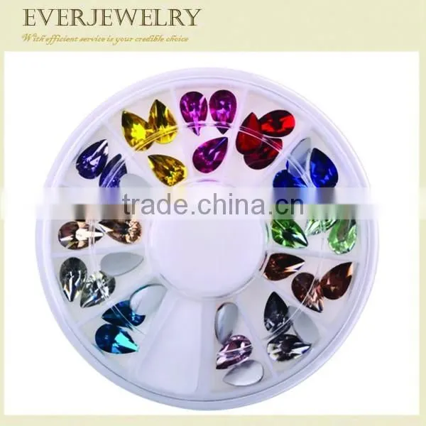 Wholesale flatback nail diamond and nail art rhinestone, nail crystal beads