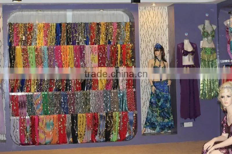 Elegant charming seamed latin dance petticoat belly dance petticoat