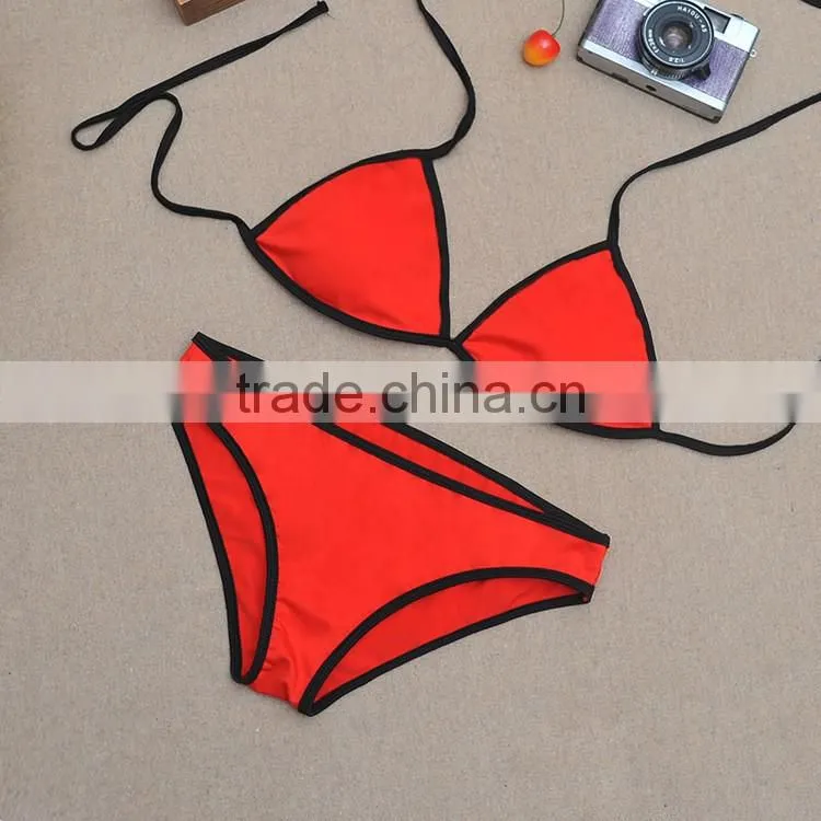 2017 new design custom swimwear packaging xxx hot sex bikini women beachwear