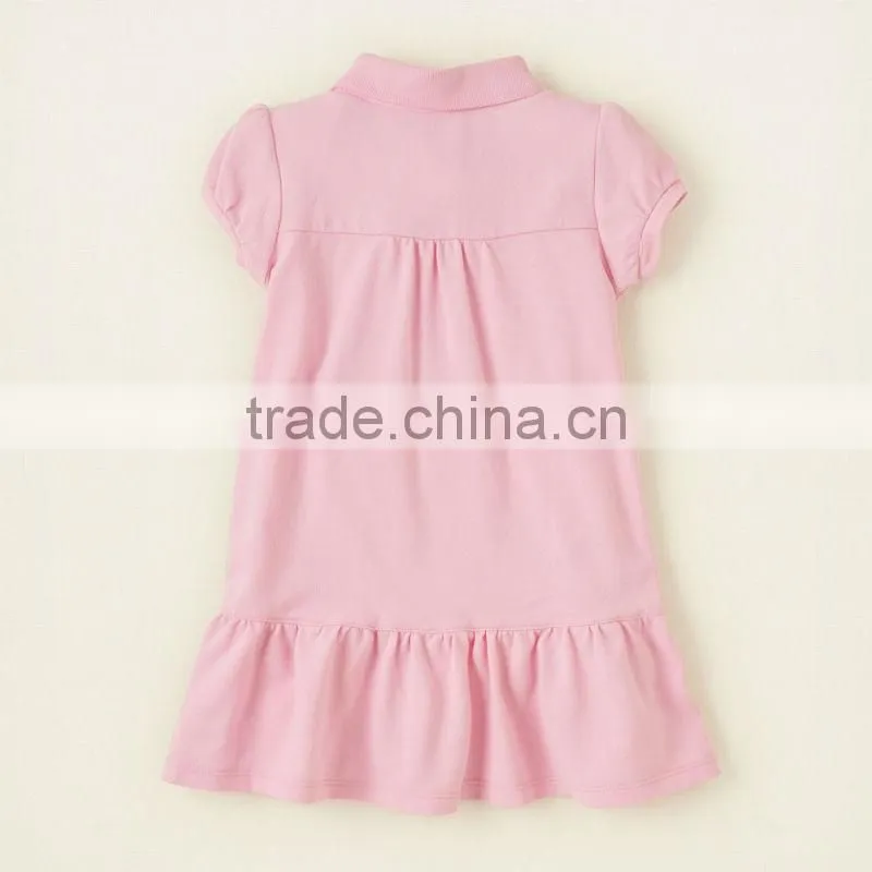 2014 Latest Girls Plain Polo Kid Dress