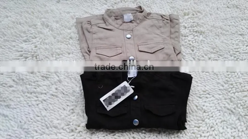 Branded stock lots child 100%cotton casual jacket