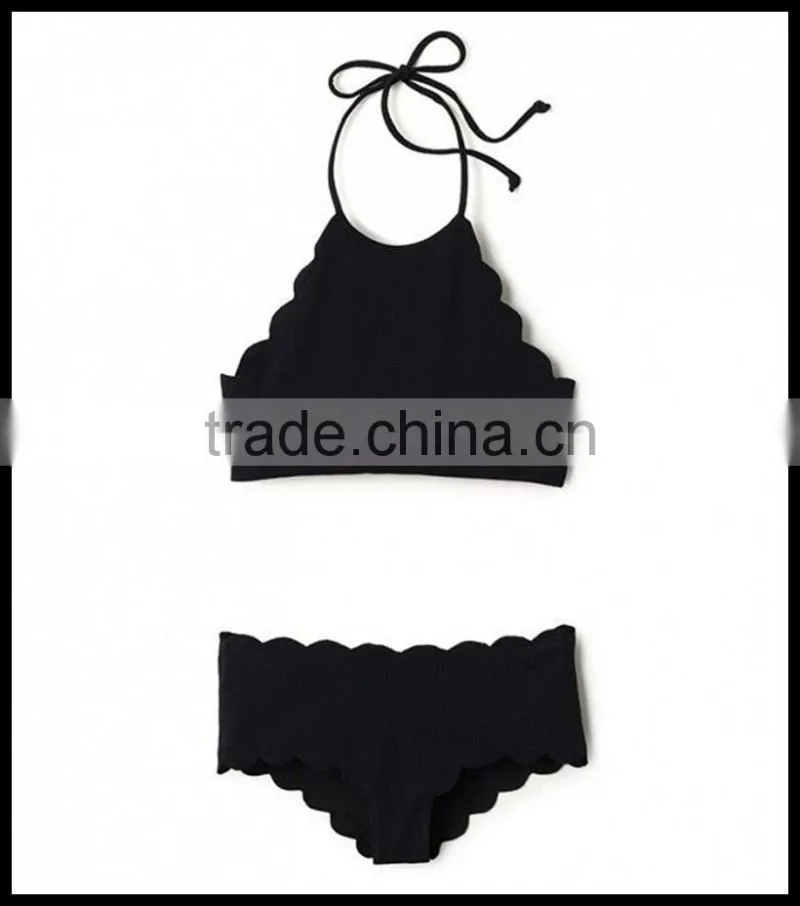 Wholesale women sexy Scalloped Bikini