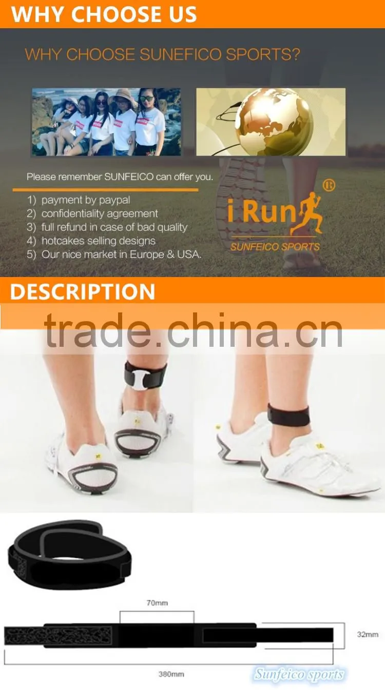 Neon Green Timing Chip Bands for Racing Athletes - Running Neoprene Hook and Look Strap Waterproofs - Ebay/Amozn Supplier