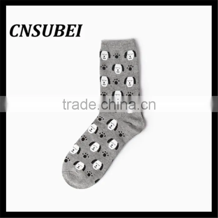 Shaoxing socks factory cute 3D cozy cartoon design young girl teen tube cartoon socks for wholesale