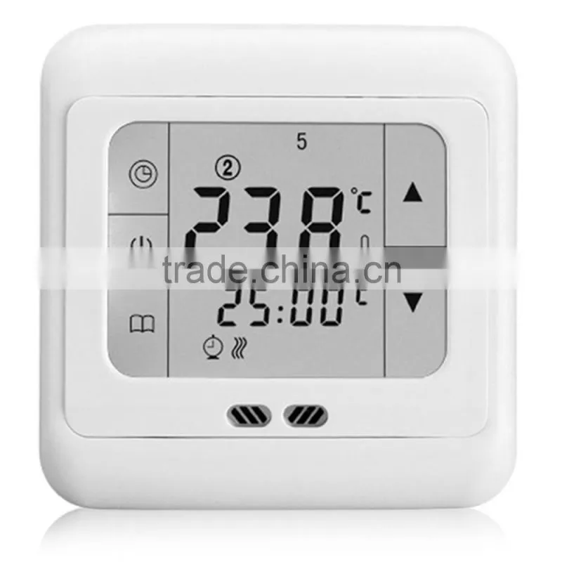 Touch Screen Weekly Programmable Heating Thermostat Blue Backlit C07.H3 16A Cheap Price hot selling