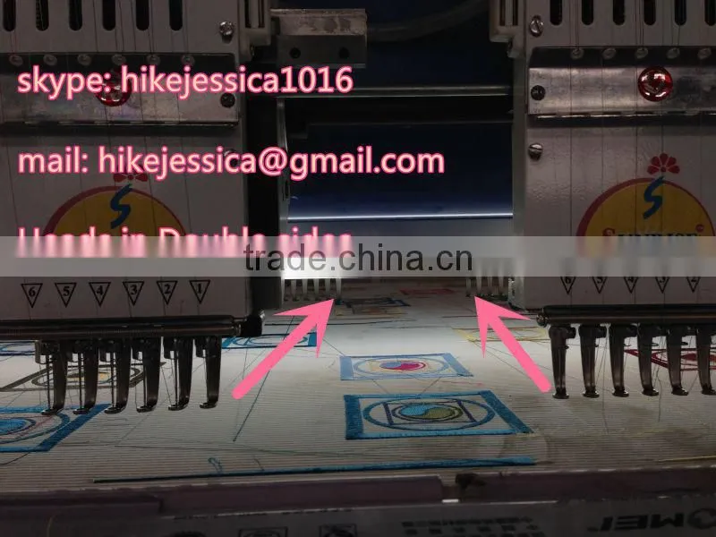 fushun 615 15heads double sides heads flat normal computerized embroidery machine