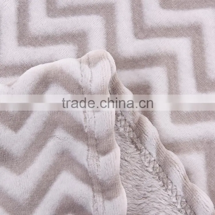 Gradient pattern super soft flannel fleece blanket