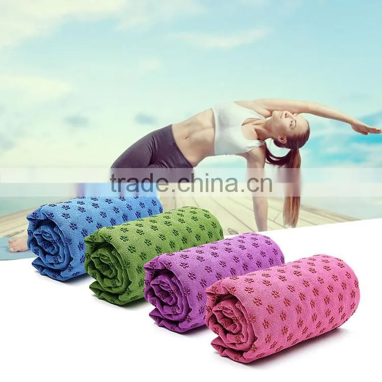 Yoga mat towel private label eco-friendly quick dry microfiber towel