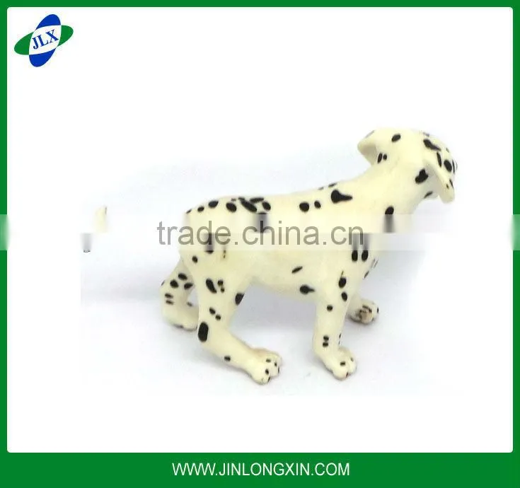 Plastic toys Cartoon toy Spotted dog toy Black and white plastic enough