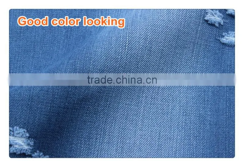B1776-A 11.8oz blue+grey dresses fabric wholesale lycra fabric men jeans