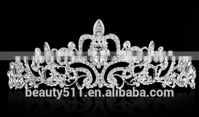 The bride's head is decorated with a diamond wedding accessories from the us and Europe HG018