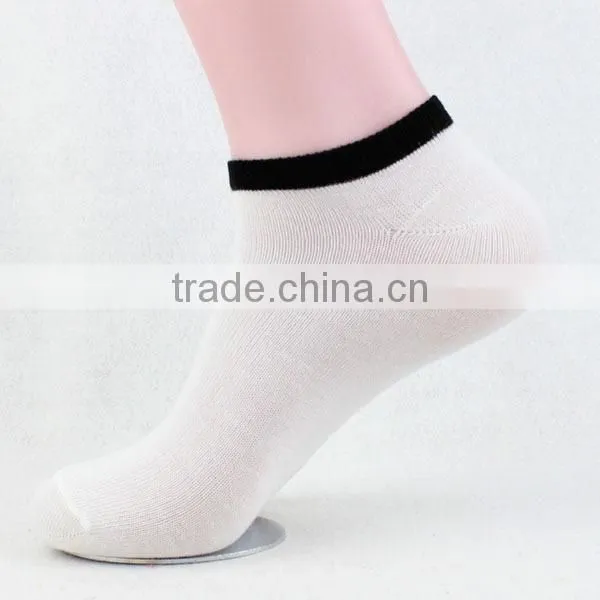 solid color cheap cotton boat men socks