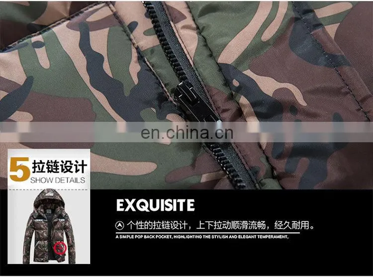 Hot Sale Men Camo Jacket 100% High Quality Cotton Camo Jacket Men