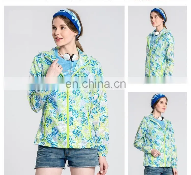 Custom windproof jacket skin summer jacket for men & women