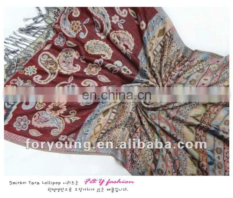 nepal jacquard pashmina shawl