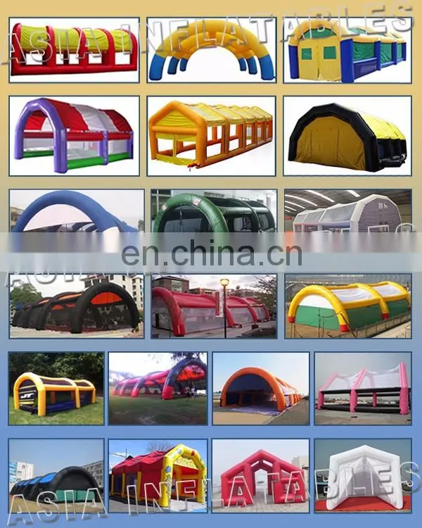 Outdoor Red Blue Air Tight Paintball Bunker In Inflatable Bouncer / Inflatable Barriers For Archery Tag