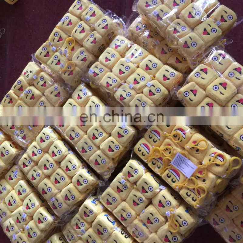 Emoji Smiley Emoticon Yellow Funny expression Plush dice car ornaments Pendant Soft Toy