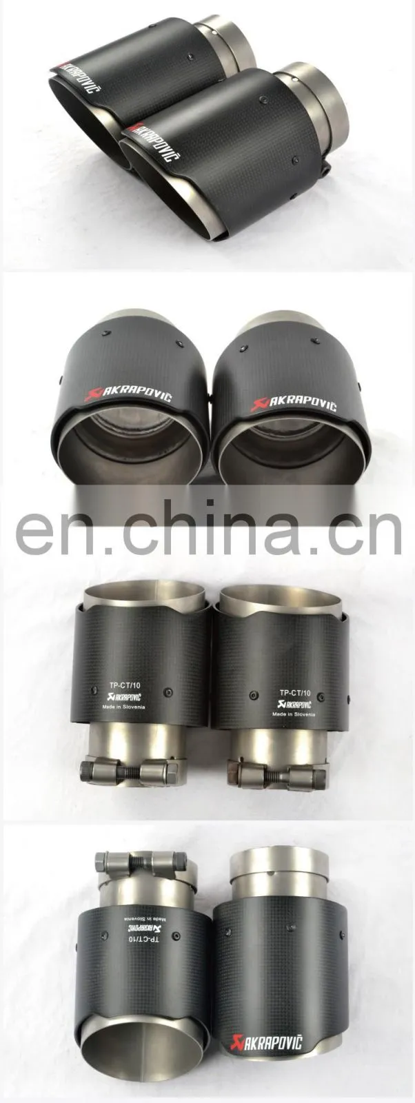 Carbon Fiber Akrapovic exhaust tip car part universal tip