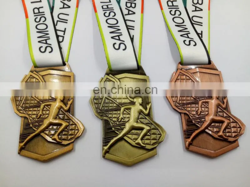 BSCI factory supply cheap custom logo running award sport metal