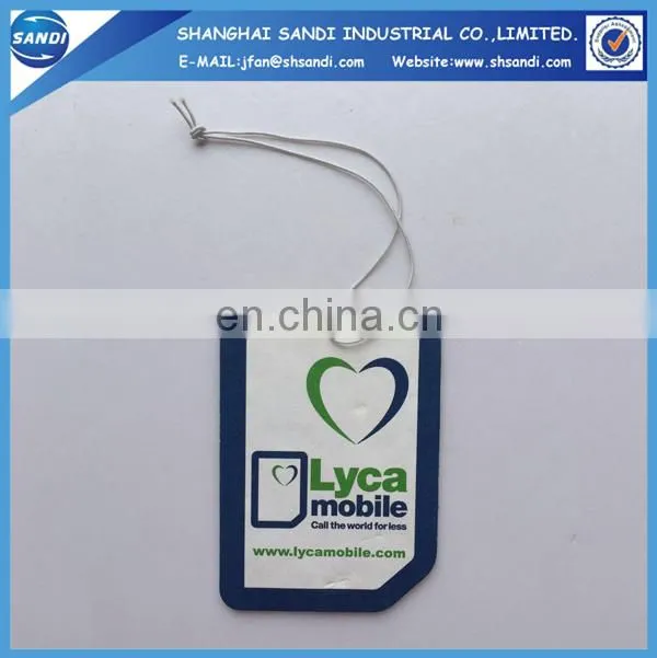 Cheap promotional custom paper car air freshener