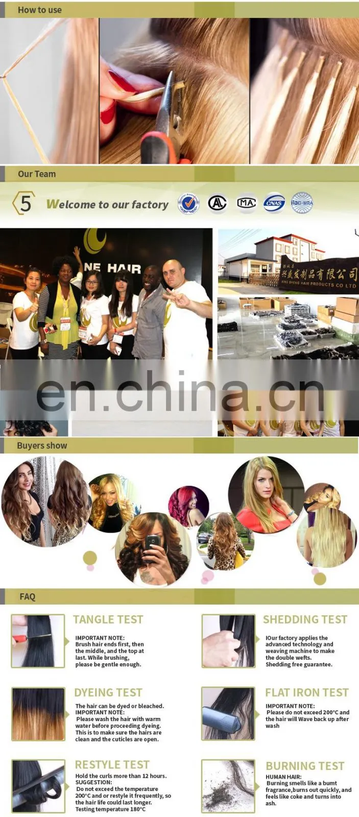 No tangle and shedding grey color clip in hair extension prices