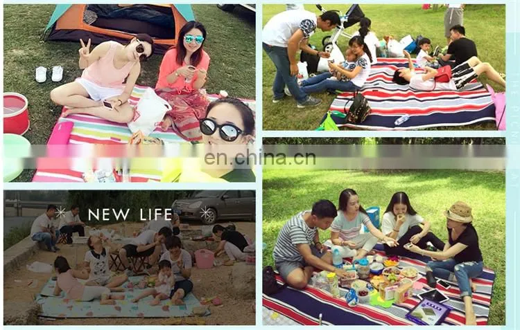 100%polyester waterproof custom picnic pocket beach blanket fabric