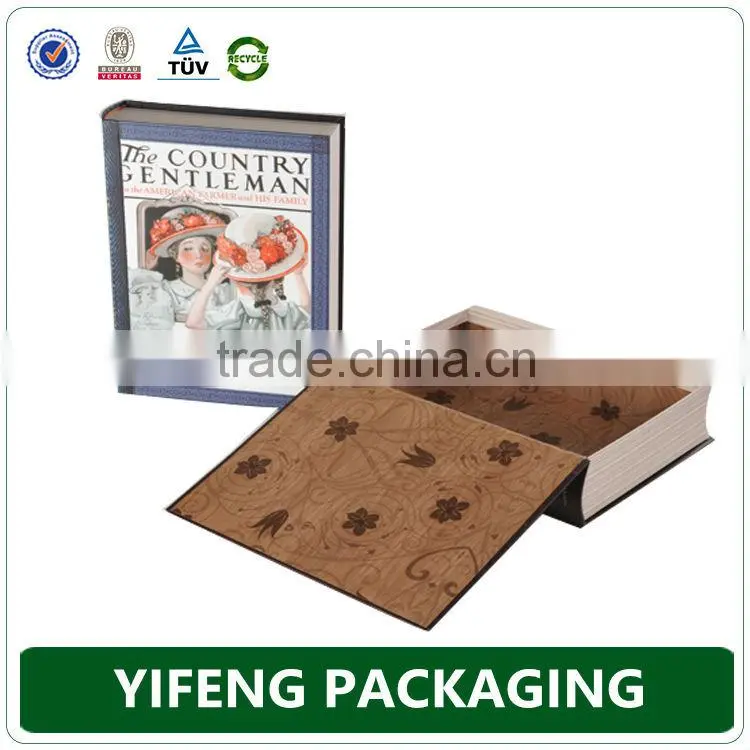 Yifeng custom magnetic closure book shape paper gift box