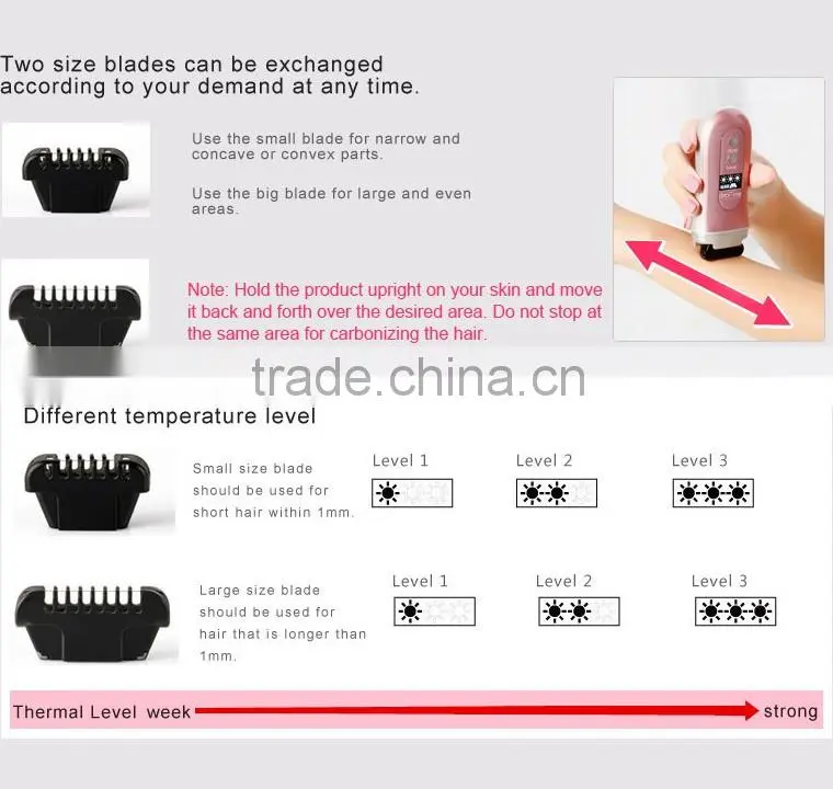 Japan design depitime handy hair removal with pattern,Hair removal for home use