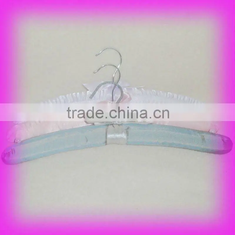 DSL74 styish satin wrapped hanger for dresses