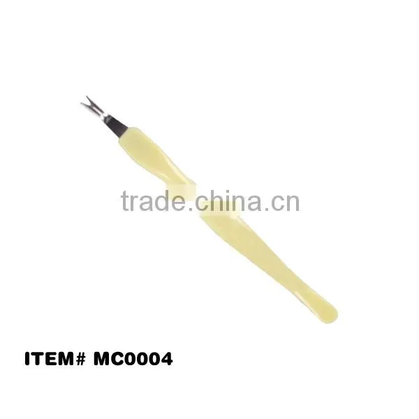 Plastic handle cuticle trimmer french manicure tools