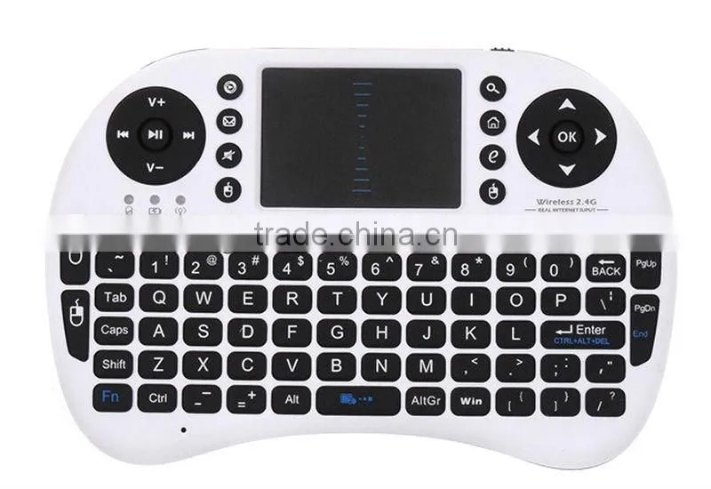 Wireless Universal keyboard multimedia remote control keyboard with touchpad